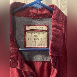 Cotton On Men's Burgundy Button Down Shirt